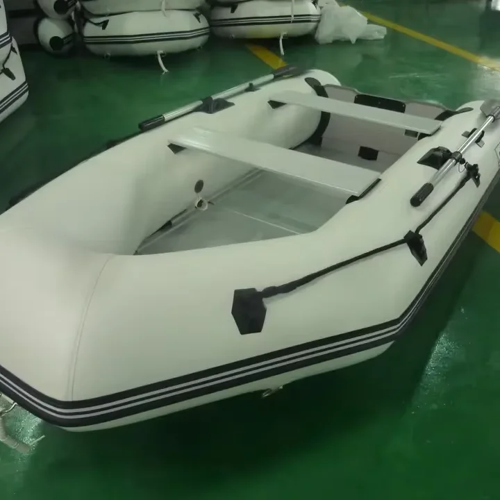 10.8Ft Aluminum Floor Inflatable Boat Inflatable Raft Dinghy Fishing Rowing Sport Pontoon Boatpromote sales