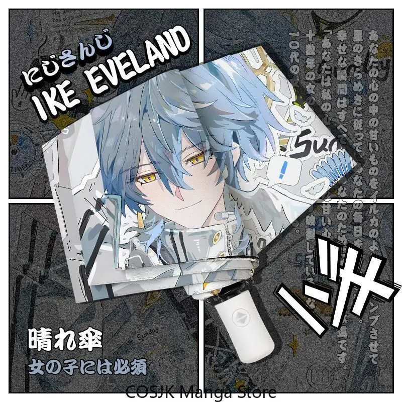 Anime Honkai:Star Rail Sunday High-Appearance Auto Open Close Umbrella UPF 50+ UV Protection Sun Rain 2-Use Foldable Umbrella view 5