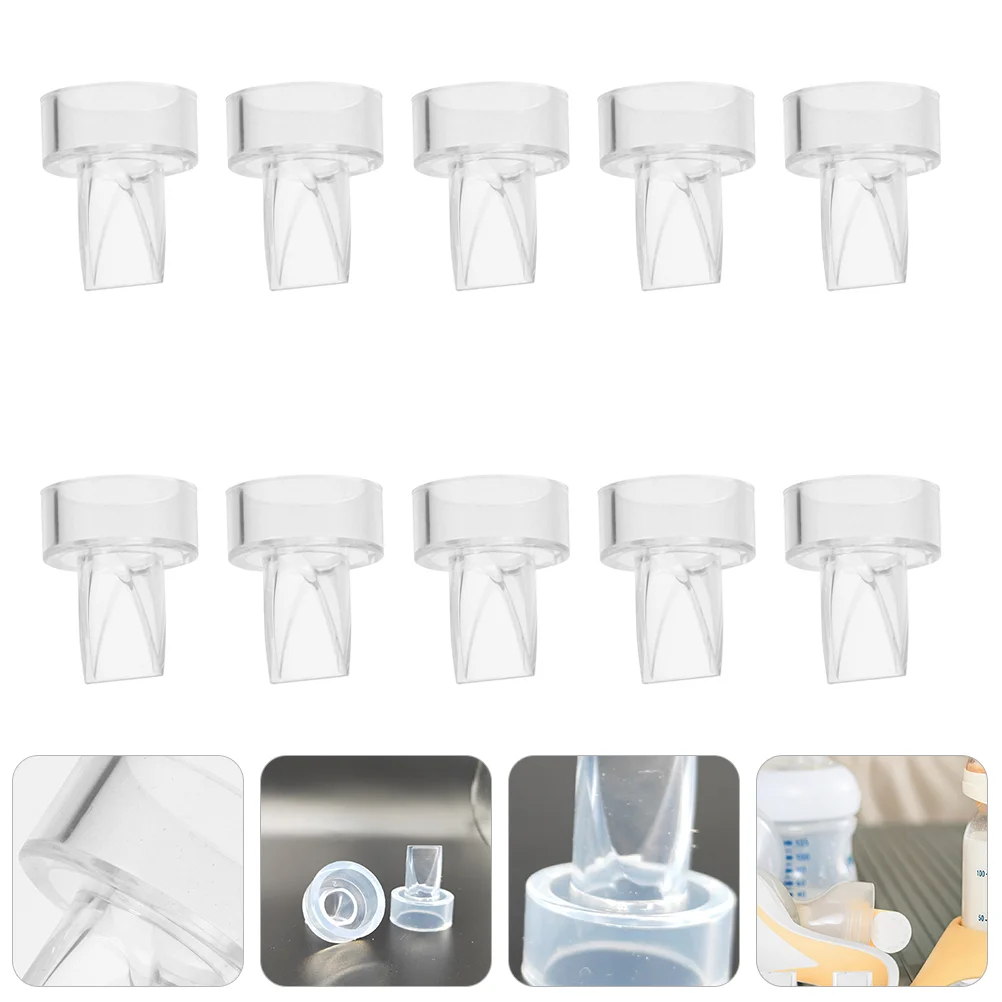 

10 Pcs Breast Accessories Breast Valve Milk Extractor Accessory Parts for Noreno Varnish Silicone Handheld