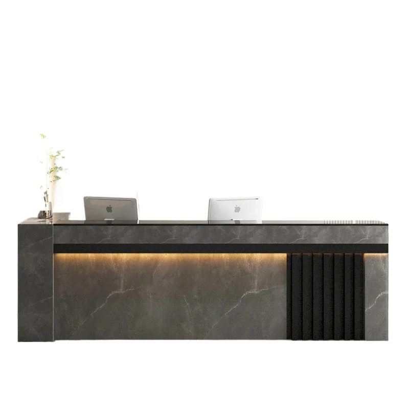 Dining Luxury Reception Desks Decoration Checkout Counter Reception Desks Podium Stand Mostrador Improvement Hotel Furniture