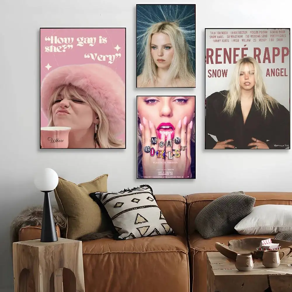 ملصق فني للممثل P-Pop Renee Rapp مع مطبوعات لتزيين غرفة النوم وغرفة المعيشة