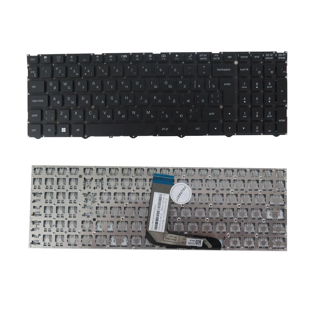 Laptop No Backlit Paper Keyboard For CLEVO L260 CVM23F56SU9430002 6-80-L2610-28A-1CS Russian RU Without Frame Black New