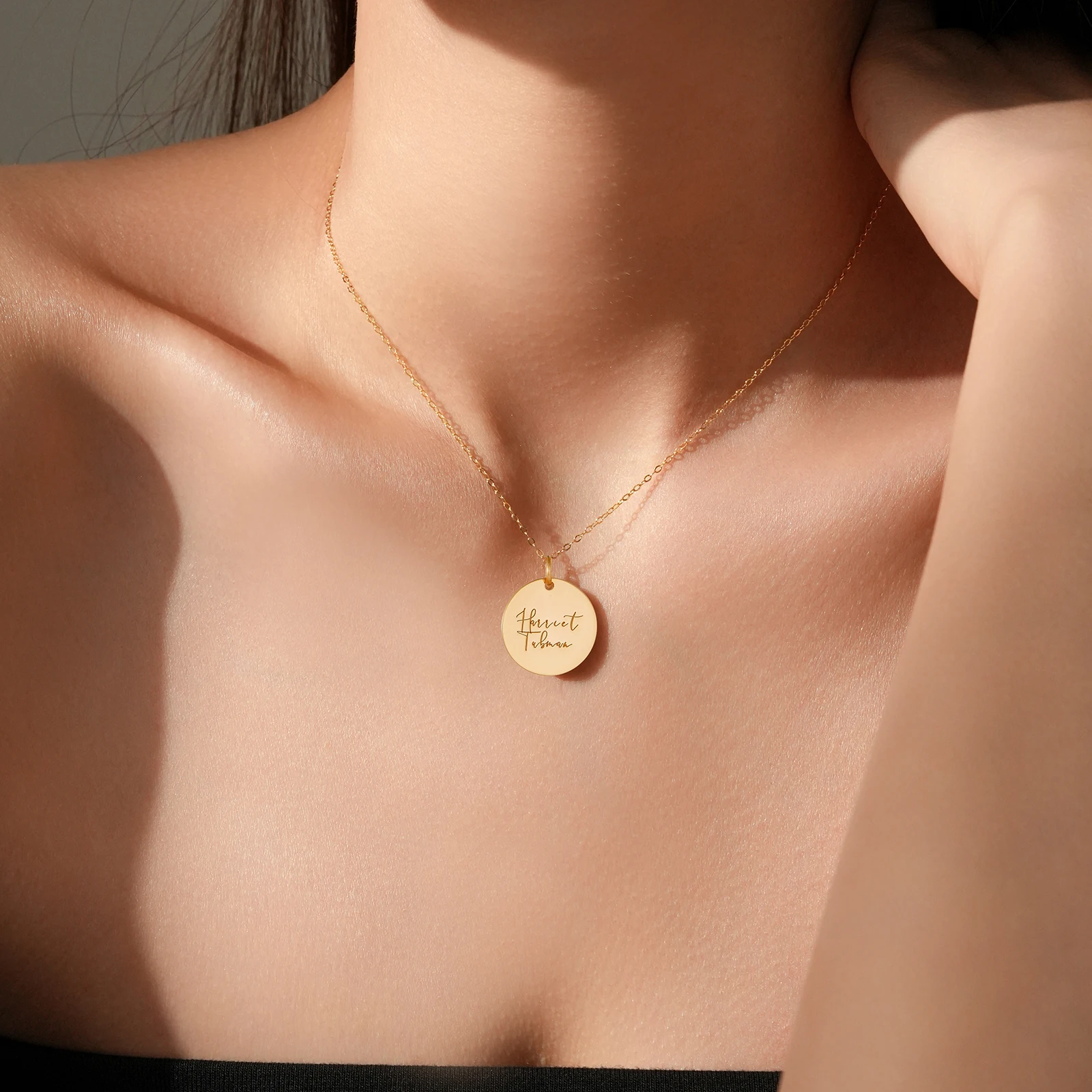 ANDYWEN 925 الفضة الاسترليني اسم شخصي محفورة رسالة قلادة قلادة عيد ميلاد عيد الحب هدية الذكرى مجوهرات #5