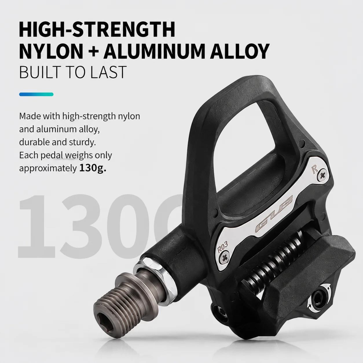 Road Bike Clipless Pedals Nylon Fiber Self-Locking Pedals with Cleats Bicycle Cycling Accessories