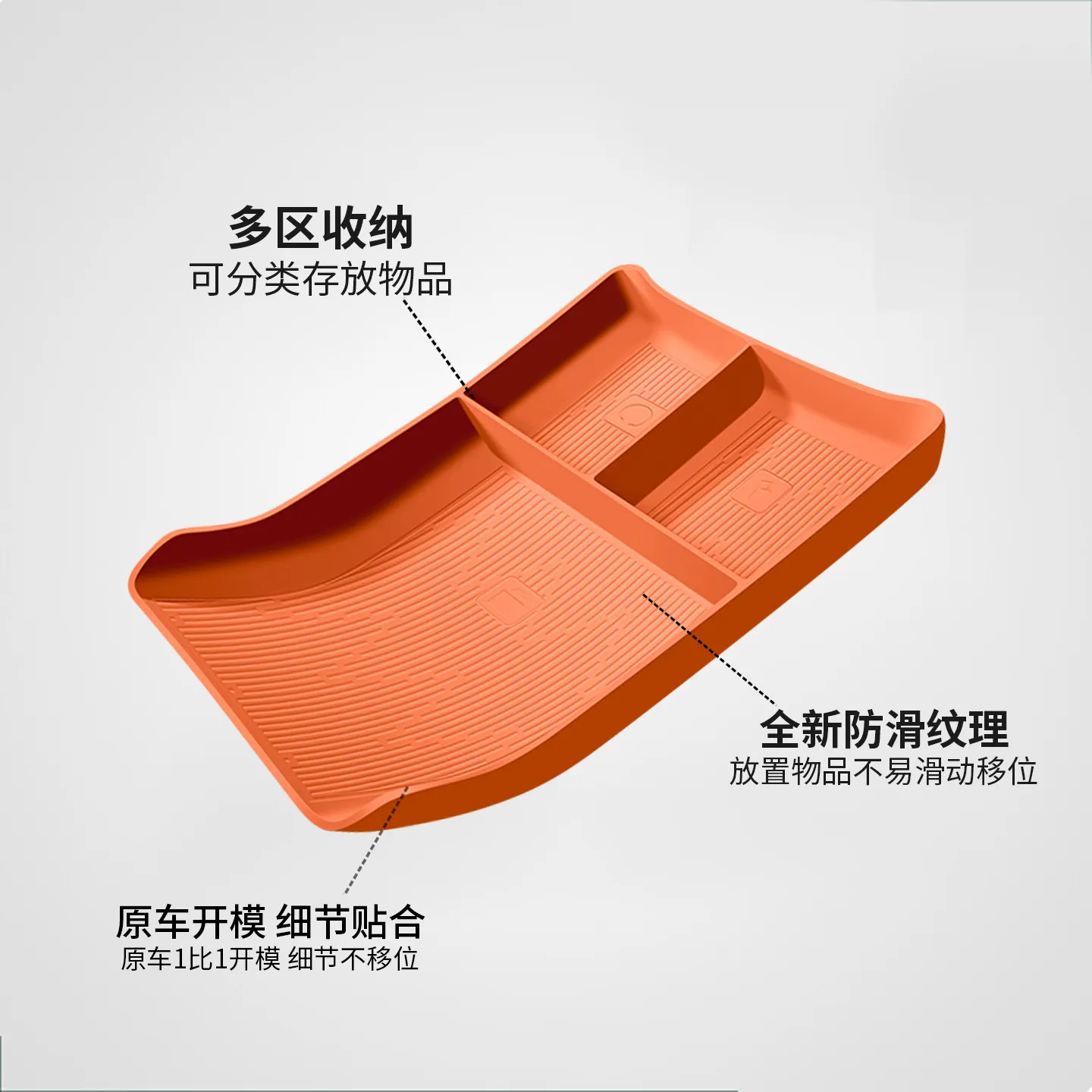 For Changan Deepal S07 2026 Central Control Panel Silicone Pad Armrest Box Storage Box