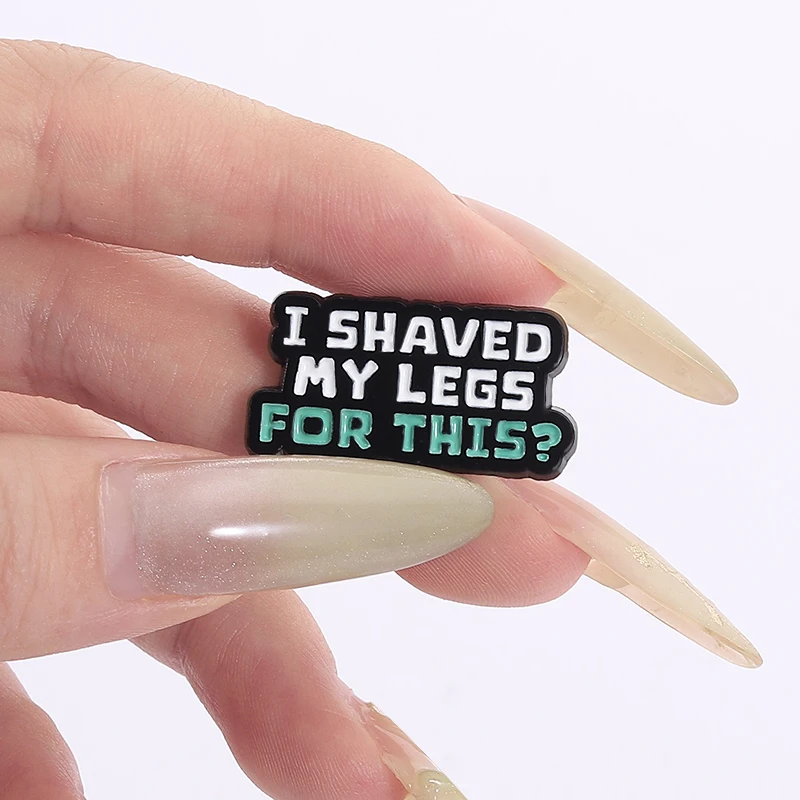 لقد توقف لعبتي لهذا المينا دبوس مضحك إقتباس أنا حلق سيقني لهذا بروش معدني شارة التلبيب مجوهرات هدية للأصدقاء #6