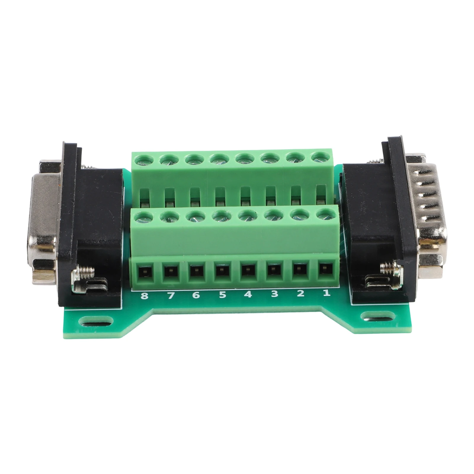 DB15MF-A Terminal Block Adapter Board Compatible with DB15 Connectors for Reliable Solderless Male/Female Interfacing