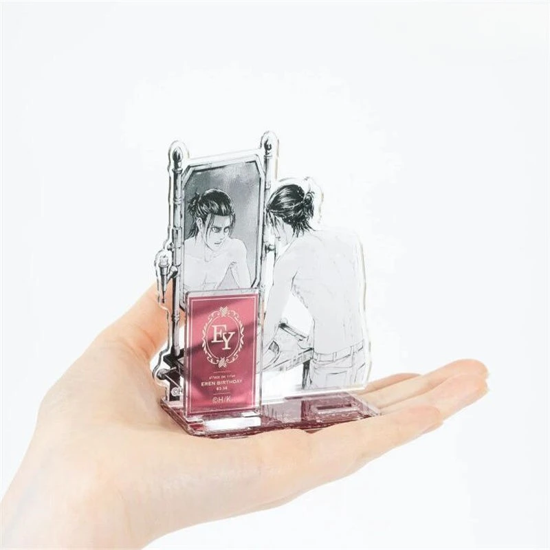 Ataque em titã levi ackerman figura acrílica anime eren suporte modelo boneca ornamentos de mesa exibição estátuas coleção modelo brinquedos