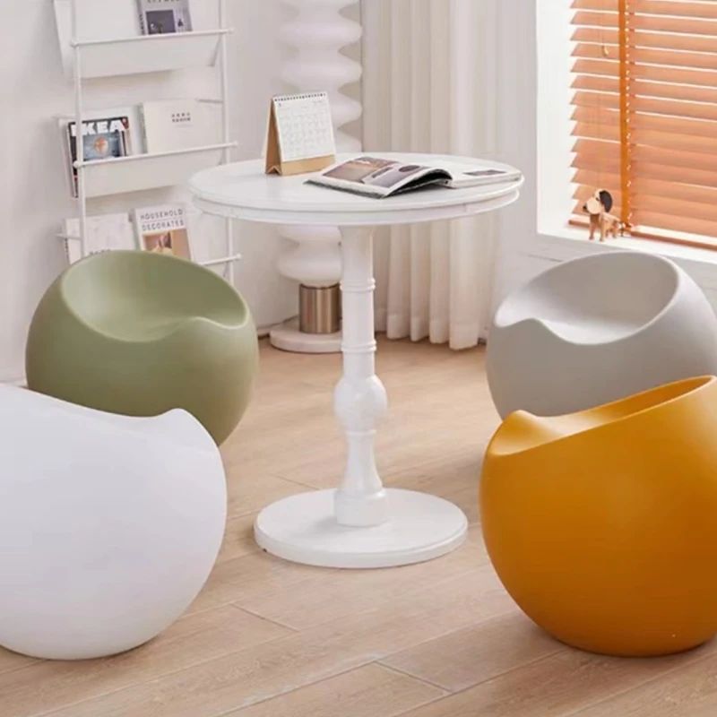 Nordic Apple Stool for Shoe Change Home Space Saving Furniture Lounge Area Plastic Low Chair Simple дизайнерская мебель muebles