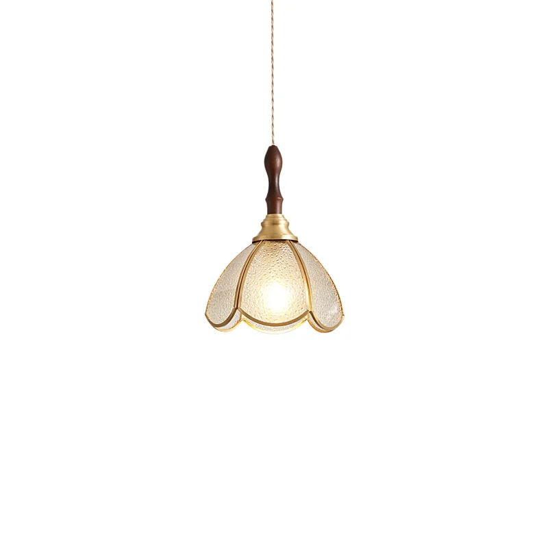 

*Bedroom bedside lamp Modern creative personality small chandelier Nordic simple balcony All copper light luxury chandelier lamp