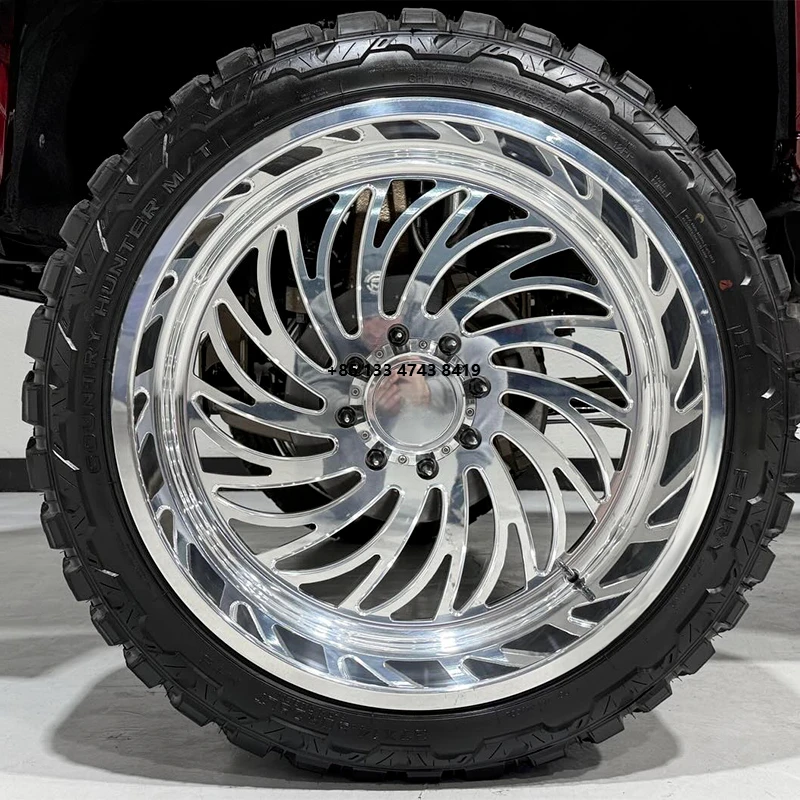 

Aggressive Cast Alloy Double Wheels ForTruck 8x180 8x200 8x165.18 * 5.5 8.6.5 22 24 26 28 Polished Wheels