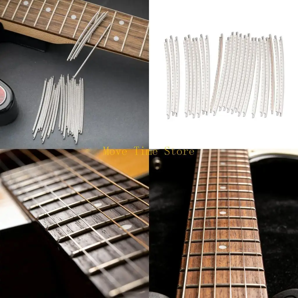 92ME Stainless Steel Guitar Fret Wire 2.9mm 24 Fingerboard Frets Replacement For Electric And Acoustic Guitar Enduring