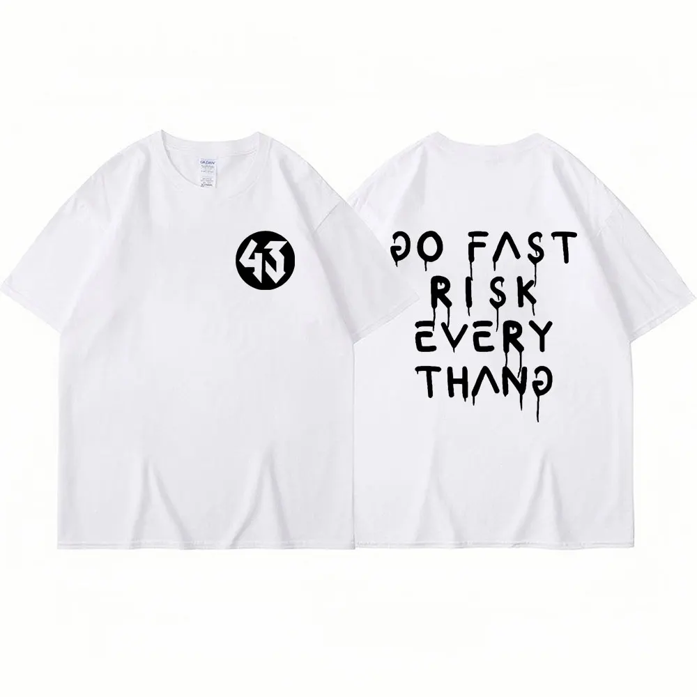 Ken Block Letter Print Male T Shirt Summer Fashion Ken Block 43 Same Style T-shirt Men Women Loose Short Sleeve Oversized Tshirt