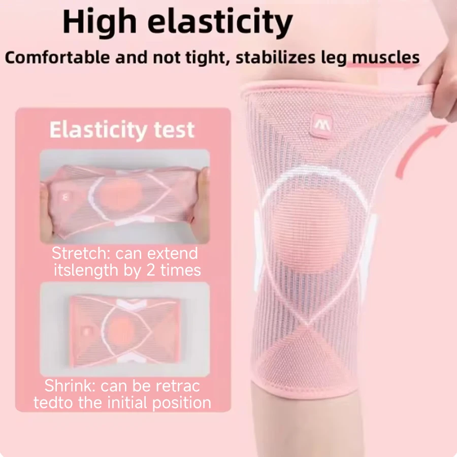 2 Pcs Knee Supports Pad for Women Gym Running Sports Blue Pink Beautiful Protective Gear Prevention Mitigation Knee Harm