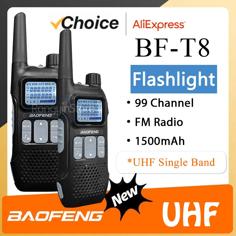 

Мини-рация Baofeng BF-T8 Mini USB зарядное устройство NOAA 1500 мАч 99-канальный монитор светодиодный фонарик UHF любительские радиостанции детский подарок радио