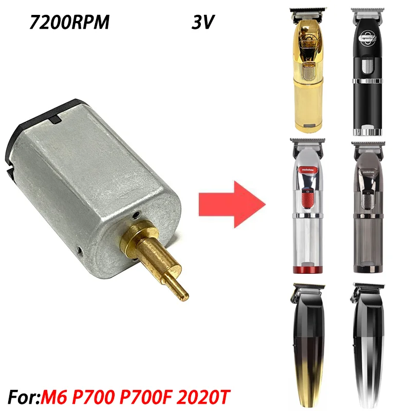 7200 RPM Hair Clipper 3V Motor Engine Professional Repair Replacement Tool for M6 P700 P700F 2020T Mainboard Trimmer Accessories