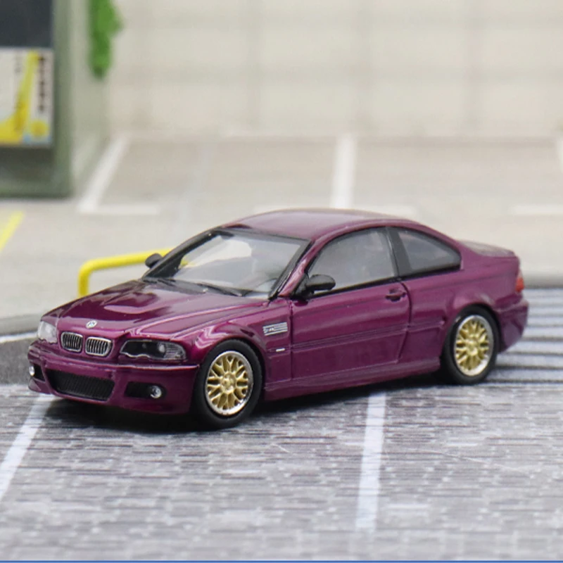 SH&SW 1:64 Scale  E46 M3 Simulation Alloy Car Model Static Display Collectible Toy Gift Souvenir Decration