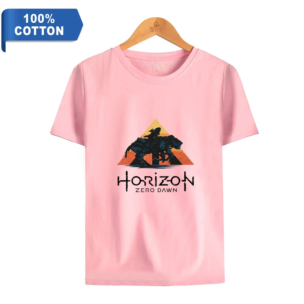 Horizon Forbidden West 100% Cotton T-shirt Women Men O-Neck Short Sleeve Tshirt Fashion Streetwear Summer Clothes