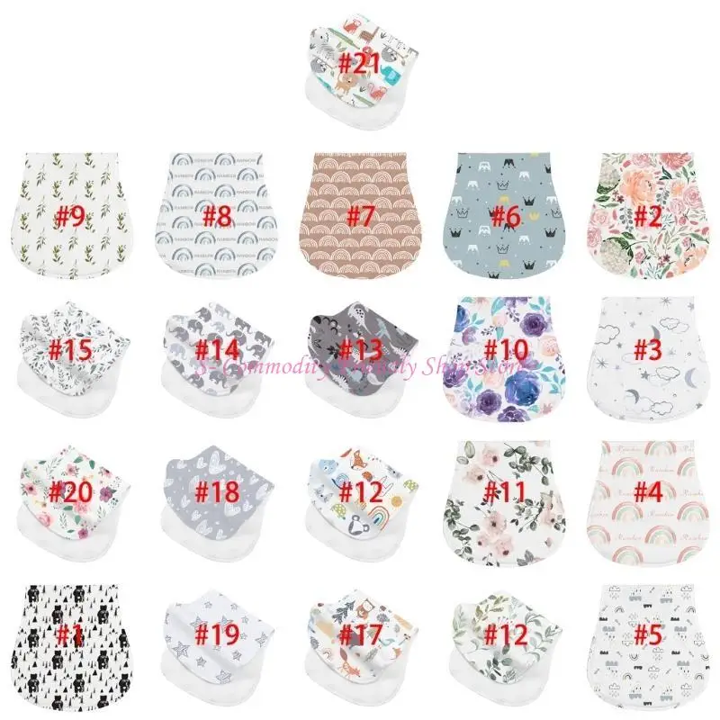 

85AE Upgraded Baby Burp Cloths Soft Absorbent Cotton Burp Cloths Unisex for Boys Girl