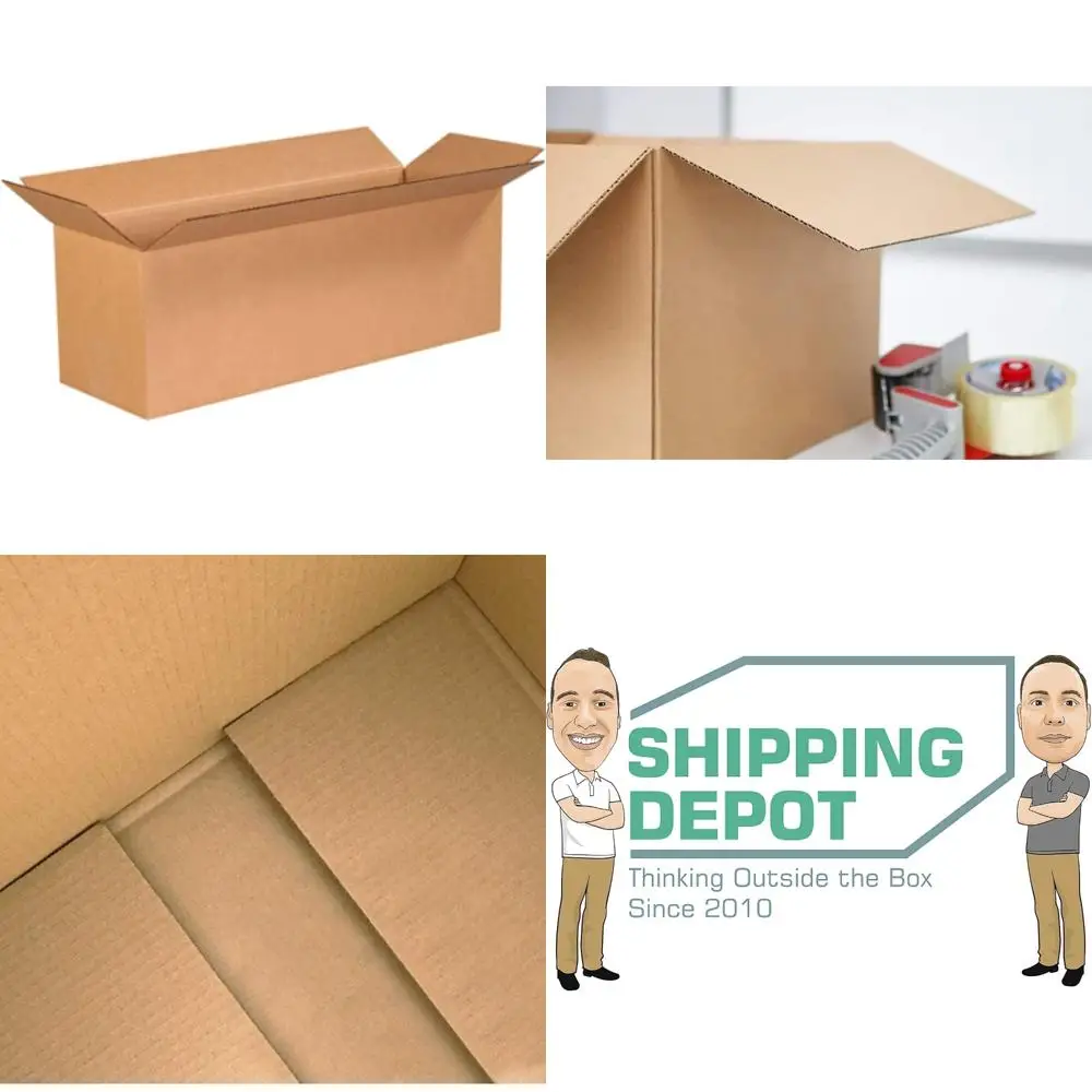 

Массовая упаковка из 25 гофрированных картонных коробок среднего размера для безопасной доставки, почтовых отправлений и перемещения.