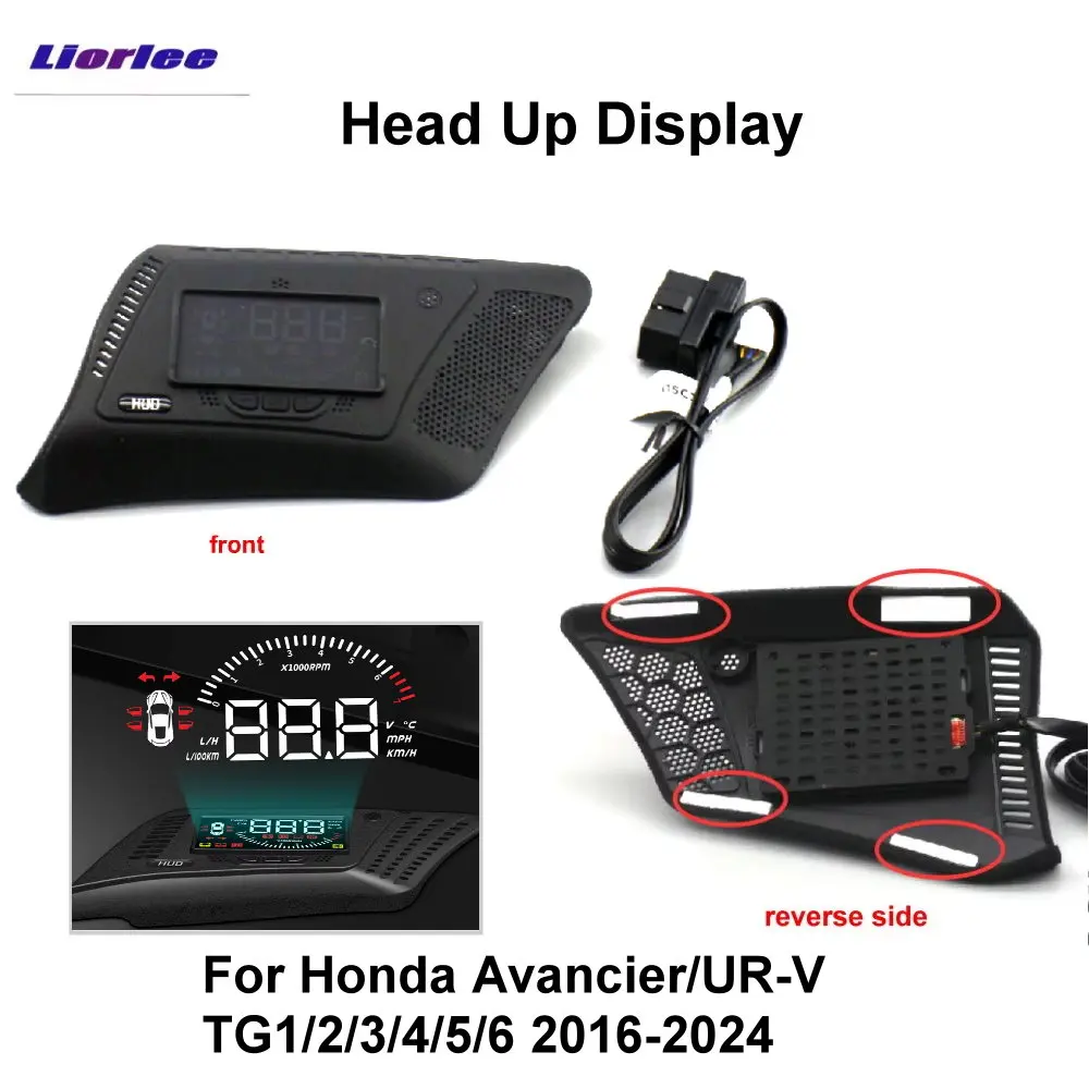 For Honda Avancier/UR-V TG1/2/3/4/5/6 2016- 2025 Car Head Up Display Auto HUD HD LCD Projection Digital Windshield Projector