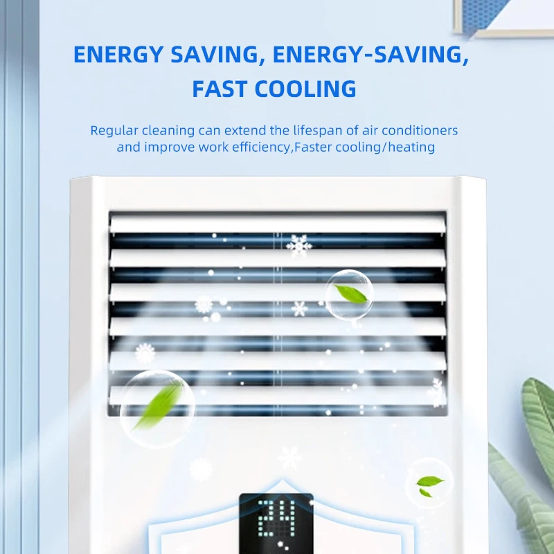 Fishleano Air Conditioner Cleaner Spray 120ml No Disassembly AC Coil Filter Deodorizer