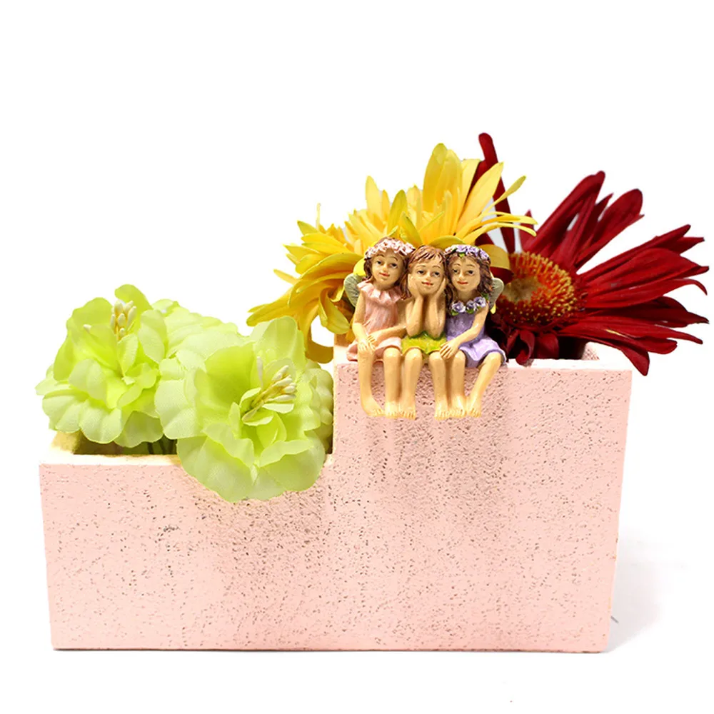 ‌Resin Fairy Girl Planter - Whimsical Garden Decor for Balcony & Patio‌