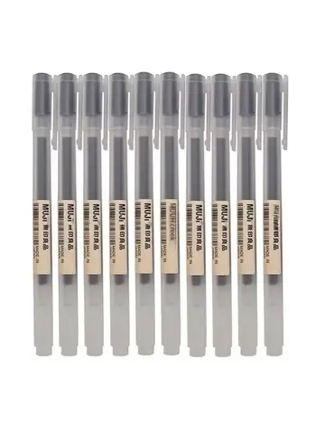 6/8Pcs/Set MUJIs Gel Pen Black/Red/Blue 0.38/0.5mm Ink Japan Color Pen Office School Ballpoint Pen Japanese Kawaii Stationery