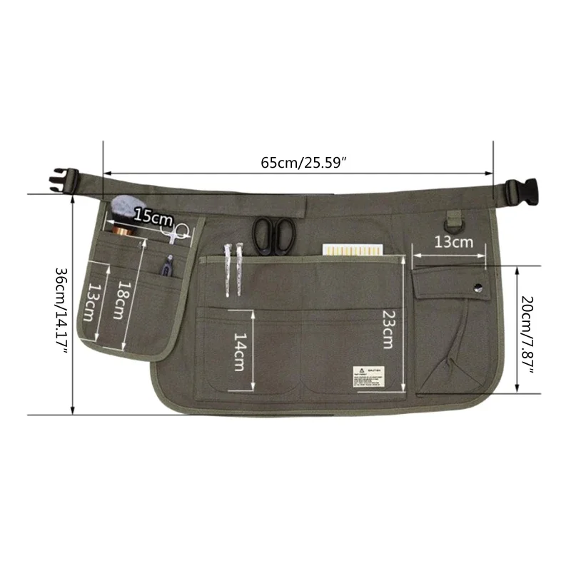 

Half With Pockets Tools Aprons Men For Canvas Garden Women Wear-resistant Apron Waist