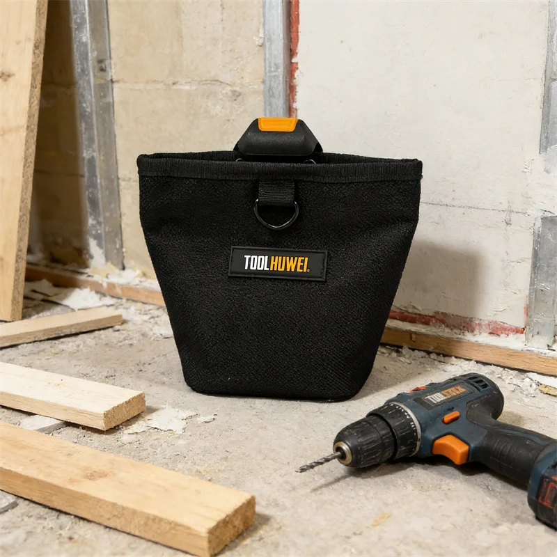 TOOLHUWEI Werkzeugtasche für Nägel und Schrauben, Große Kapazität, Wasserdichte Hardware-Gürteltasche, Elektriker Oxford Tragbare Aufbewahrungstasche – Detail 9