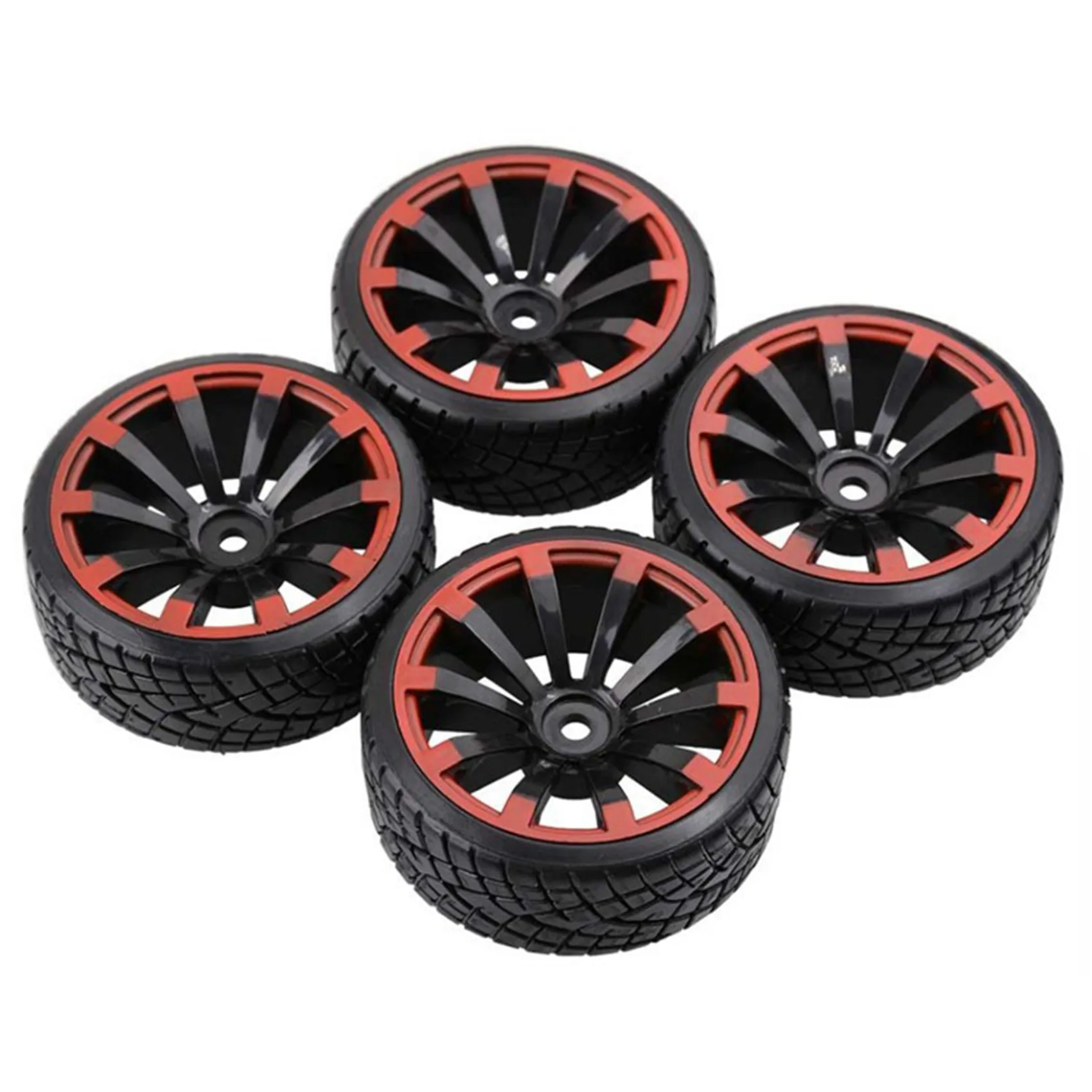 1/10 Drift Rc Car Tires Plastic Wheel Rim Hard Tyre Hex 12MM for Traxxas Tamiya HPI Kyosho On-Road Drifting Car A