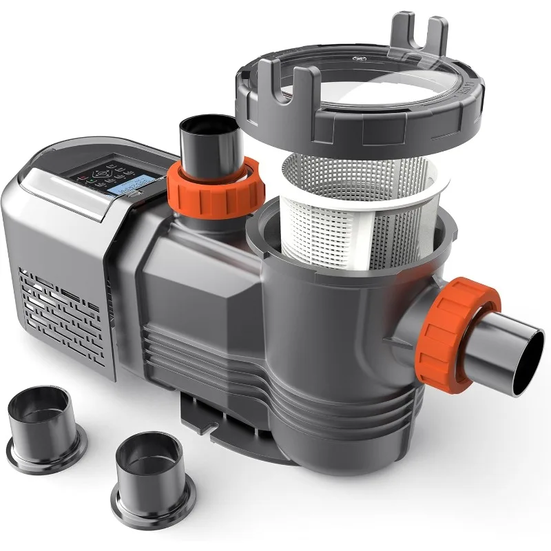 

1.8HP Variable Speed Pool Pump for In/Above Ground Swimming Pool, 9114GPH, Programmable Timer for Scheduled Operation,