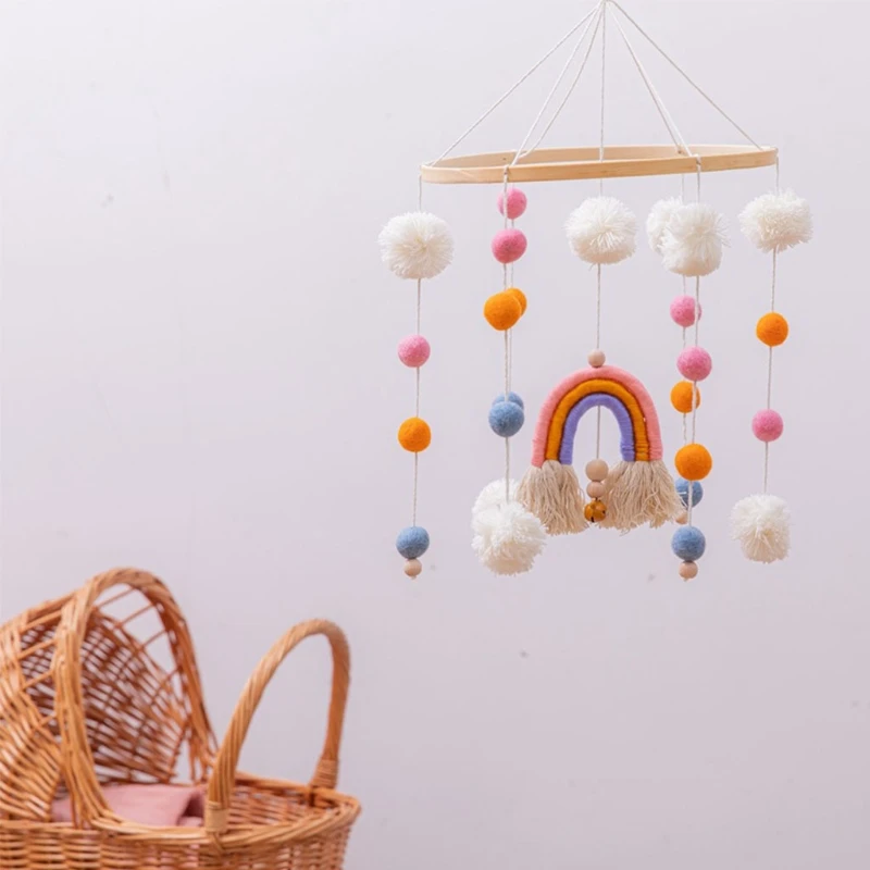 Niet-giftige houten babyspeelgoedhanger Cadeau Trein Baby's visuele handoogcoördinatie