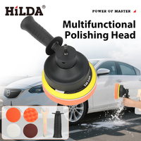 HILDA Electric Polishing Machine Set 7 Pcs Car Polisher for Car Maintenance Furniture Cleaning Detail Polishing and Waxing
