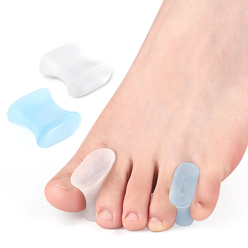 

2 шт. SEBS гелевые разделители для пальцев ног, мягкие вкладыши для перекрывающихся пальцев, выравнивающие и корректирующие кривые пальцы, снимают напряжение и облегчают состояние
