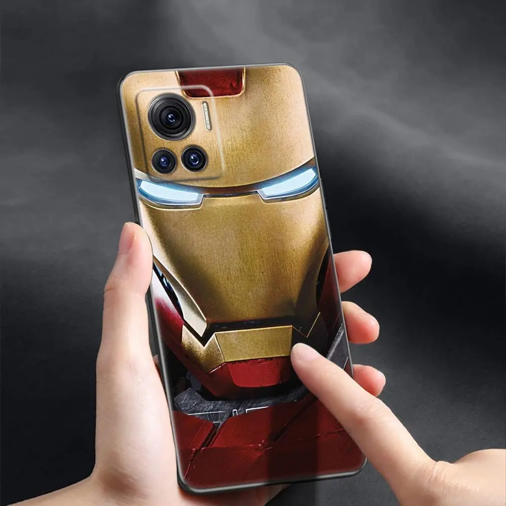 Iron Man Marvel Case For Motorola Moto Edge 20 40 30 Pro 30Lite 20Lite Fusion 20PRO Fundas Back Silicone Tpu Phone Cover Ironman