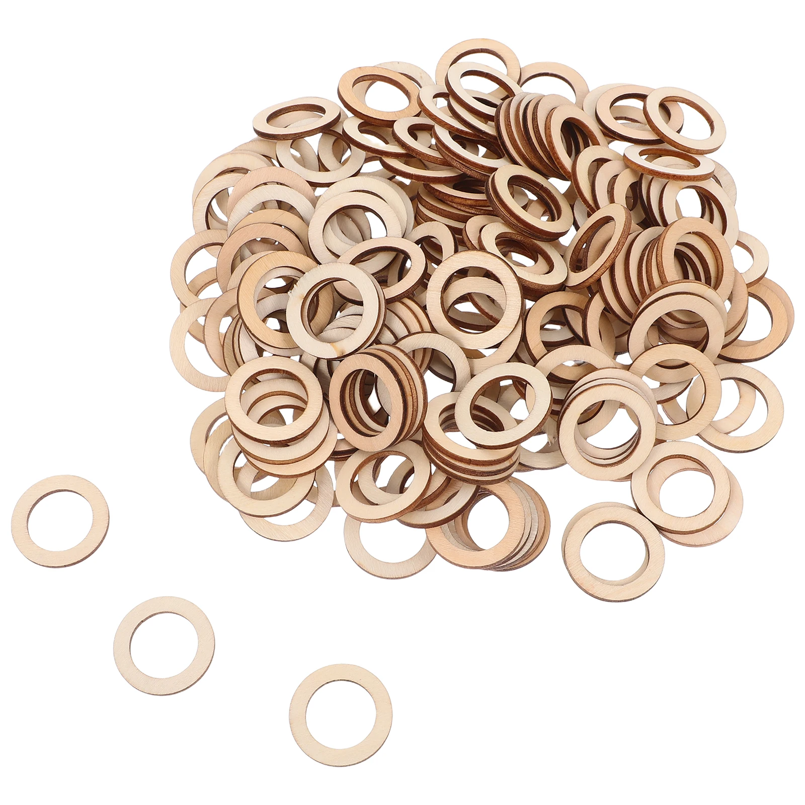 

Circle Wooden Pieces Round Shape Decor Hollowed Slice DIY Craft Scrapbooking Embellishments Projects Jewelry Accessories