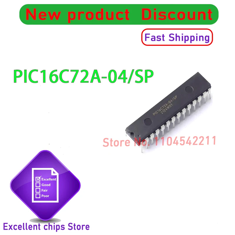 pic16c72a-04-sp-2pcs-~-100-pCs-lote-dip28