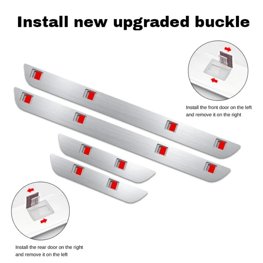 4 шт. светодиодные фонари на порог автомобиля, беспроводные автомобильные дверные фонари, светодиодные фонари с автоматическим распознаванием, 12 режимов трансформации для всех моделей автомобиля