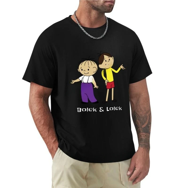 summer men t-shirt brand top Bolek and Lolek cartoons T-Shirt Aesthetic clothing o-neck t-shirt male tops t shirts for men 2024