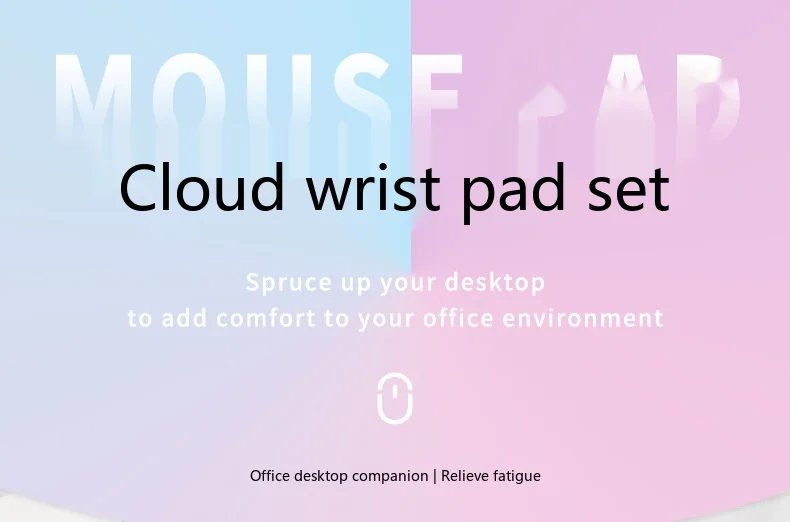 Schaumstoff-Handgelenkauflage-Set, Mauspad, Tastaturunterstützung, ergonomische Schreibtischunterlage für Büro und Gaming, 3 Farboptionen – Detail 1