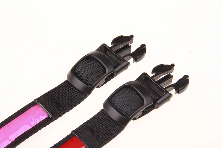 Pinkycolor USB Lade LED Hund Kragen Leucht Licht Nacht Sicherheit Reflektierende Leder Glühenden Kragen Für Hunde Haustiere Wiederaufladbare – Detail 12