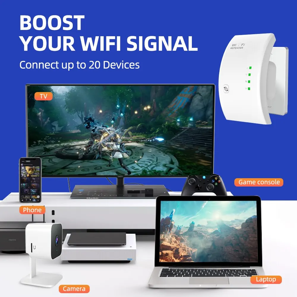 Pix-link WR01 Repeater WiFi nirkabel, ekstender Wifi ultra ringan, penguat jarak jauh, 300M, titik akses Wi-Fi