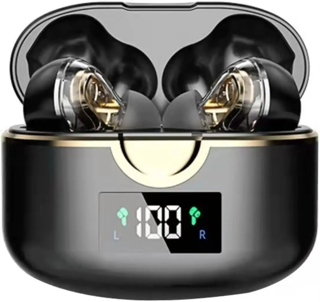 Wireless Earbuds Bluetooth Earphones,high-Definition Noise Cancelling Calling, Large Capacity Charging Compartment