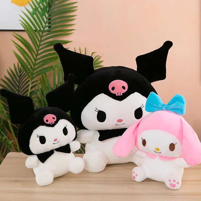 Anime Sanrio New Arrivals My Melody Plush Filled Toys Kawaii Large Kuromi Throw Pillow Gift For Daughters And Children Doll