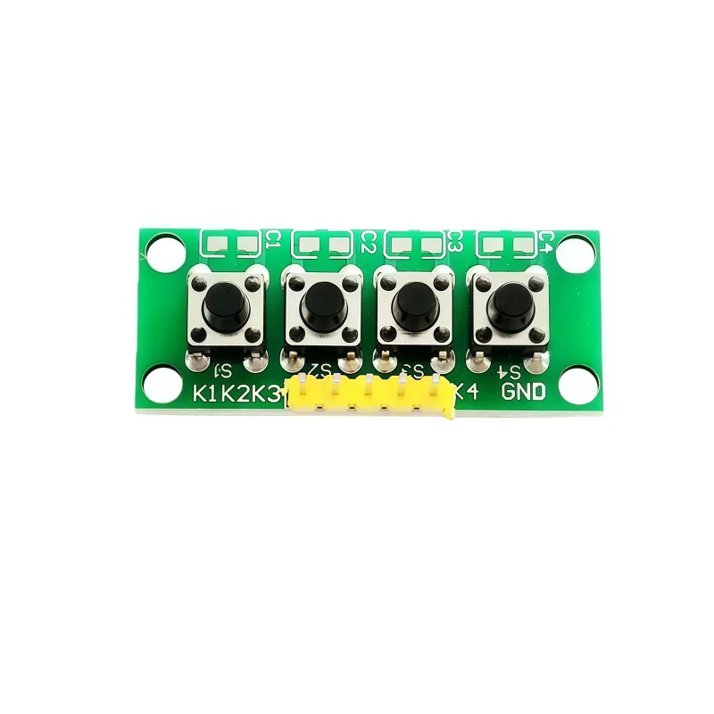Keyboard module, independent key module, 4-bit independent key module, general-purpose for students' extracurricular experiments