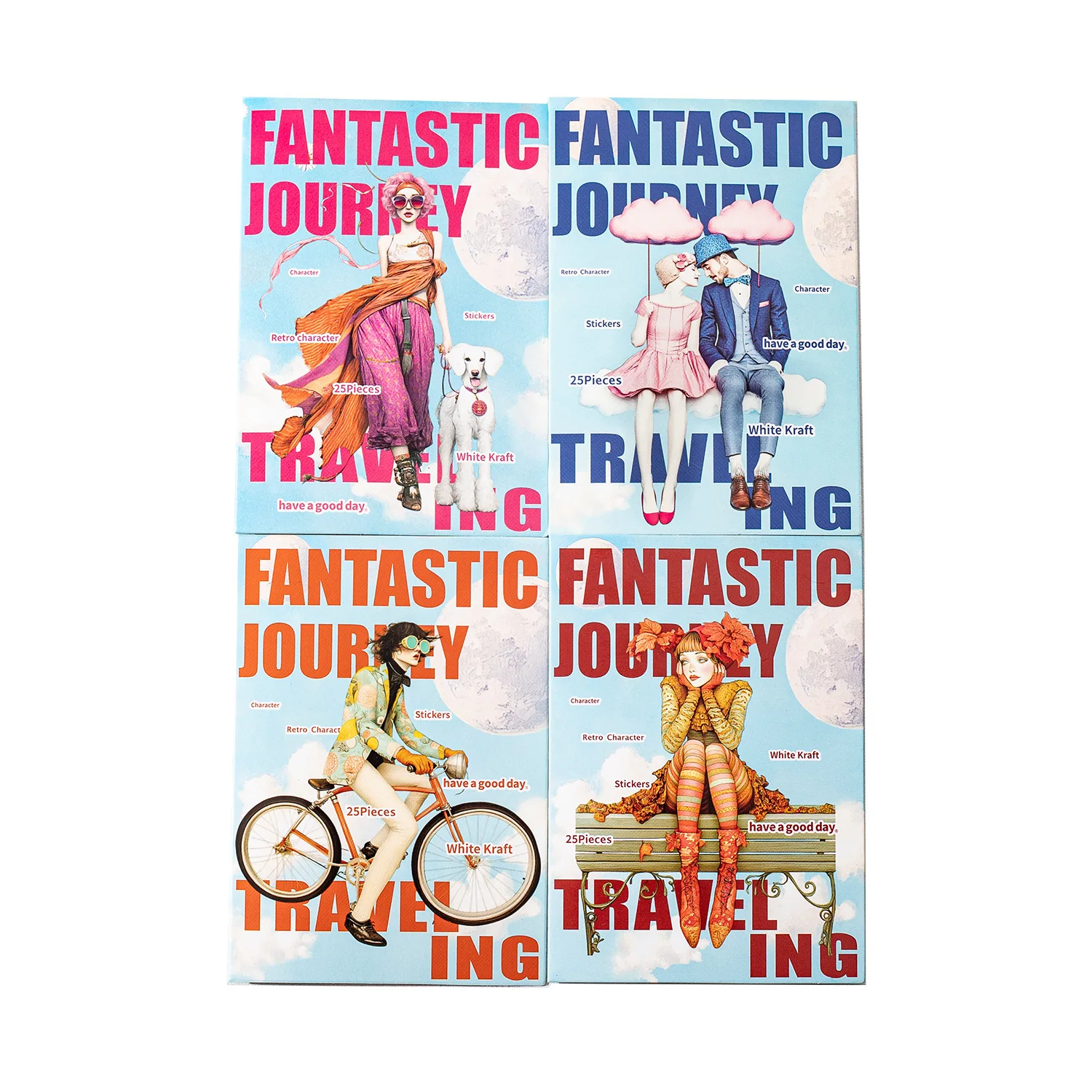 

24sets/lot Kawaii Stationery Stickers Fantasy Journey Diary Planner Decorative Sticker Scrapbooking Craft Sticker