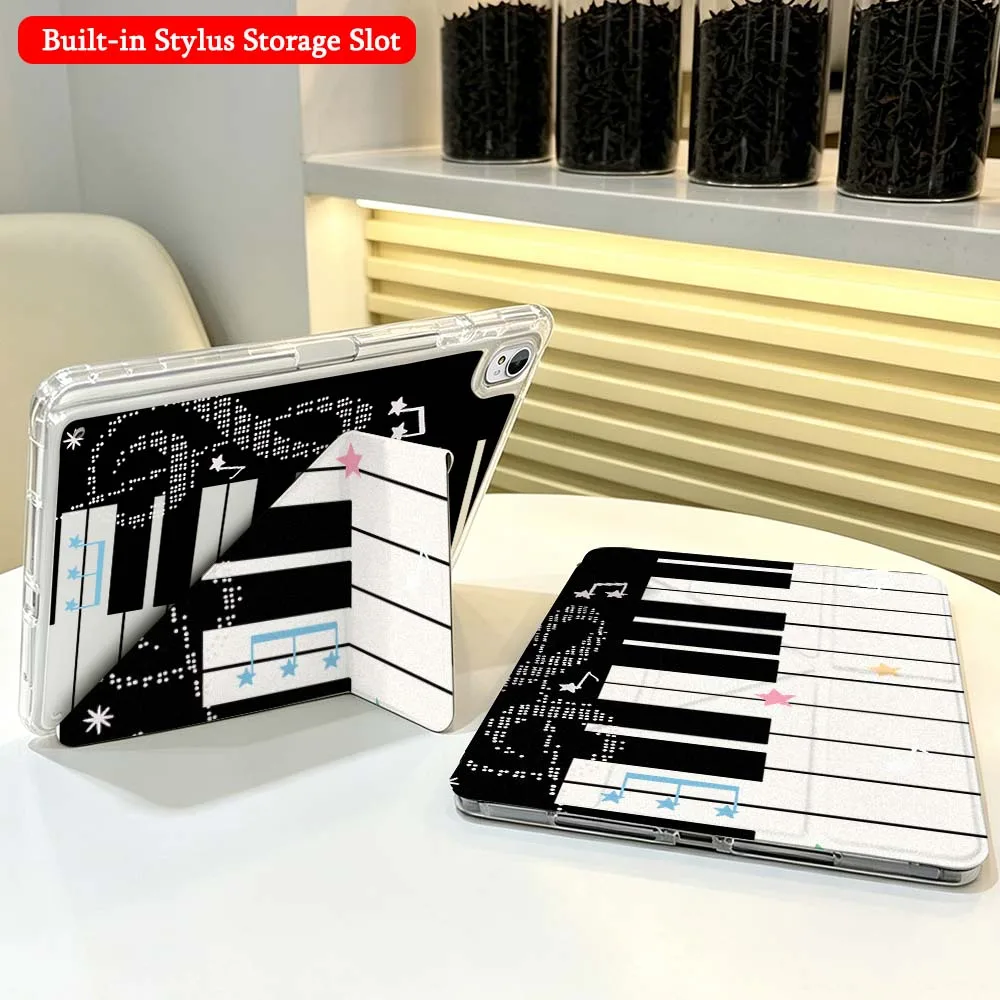

Piano Music Notes For Huawei Honor Matepad Pad X10 X9 GT Pro V9 9 Air SE 12X 11.5 11 13.2 11.5s inch Foldable Tablet Case