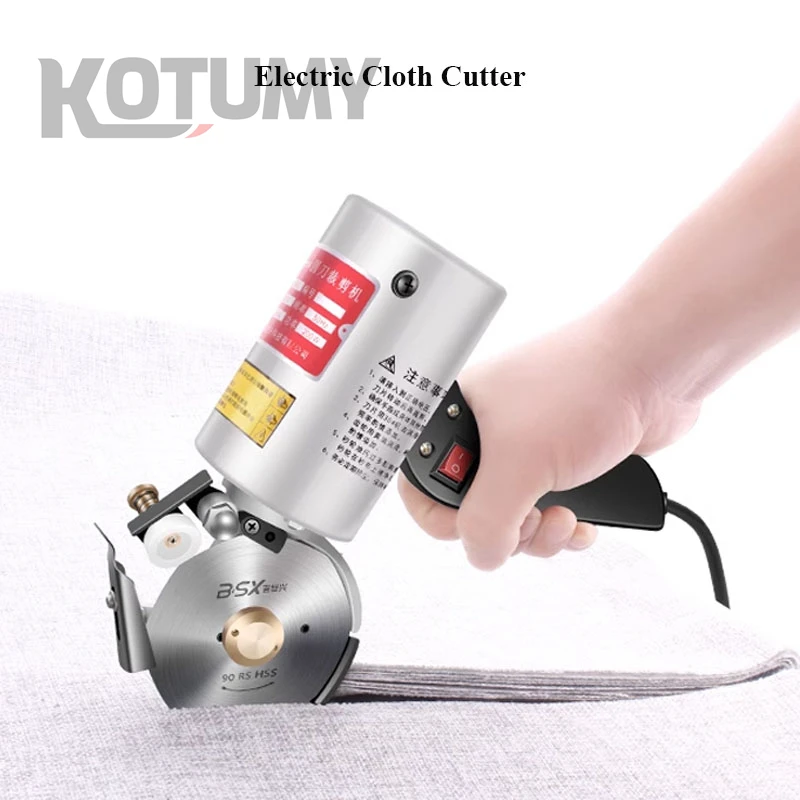 Handheld Electric Scissors for Carpets Leather Cloth Cutter Fabric Cutting Machine Fabric Round Knife Leather Cutting Tool