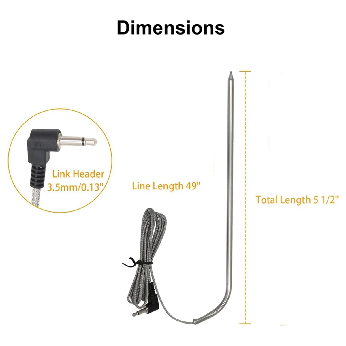 9004190170 Датчики температуры мяса - запасная часть для цифрового угольного гриля серии 560/800/1050